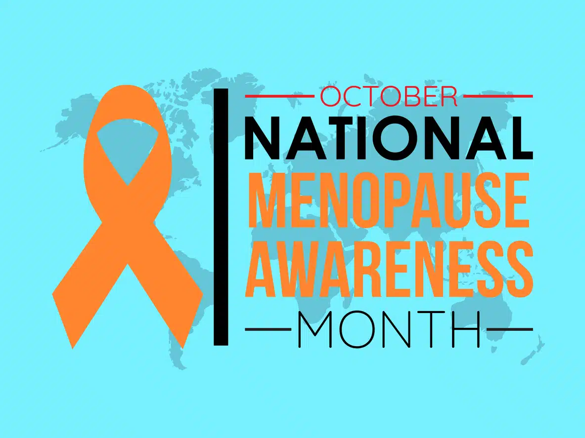 National Menopause Awareness Month Empowers Women through Education, Health, and Wellness. Change with Confidence vector illustration banner template.